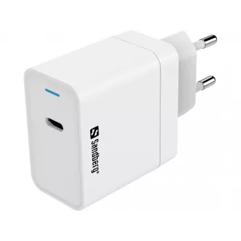Caricabatterie AC Sandberg USB-C PD65W EU indoor universale bianco