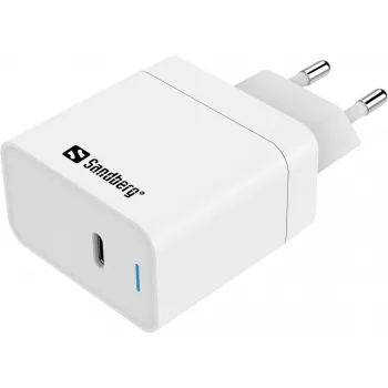 Caricabatterie AC Sandberg USB-C PD65W EU indoor universale bianco