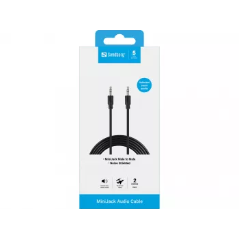 Cavo MiniJack M-M Sandberg 501-24 2m