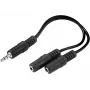 Splitter audio Sandberg MiniJack 1->2 502-16