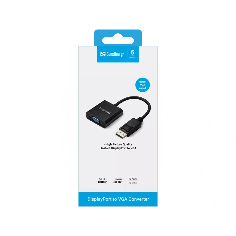 Adattatore DisplayPort a VGA Sandberg