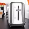 Tostapane Gastroback Design Advanced 4S 2 fette 1100 W nero acciaio inox
