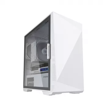 Case per PC Zalman Z1 Iceberg White - mATX Mid Tower / 2 ventole da 120 mm preinstallate, Mini Tower