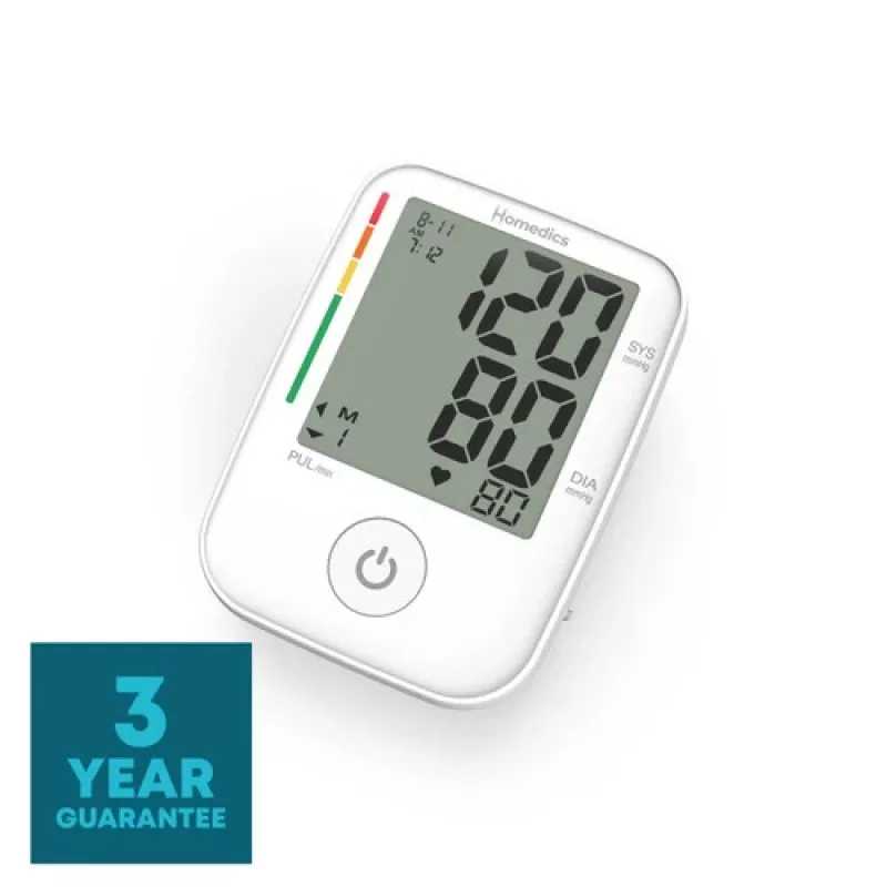 Misuratore automatico di pressione sanguigna HoMedics BPA-P200-EU1 da braccio bianco