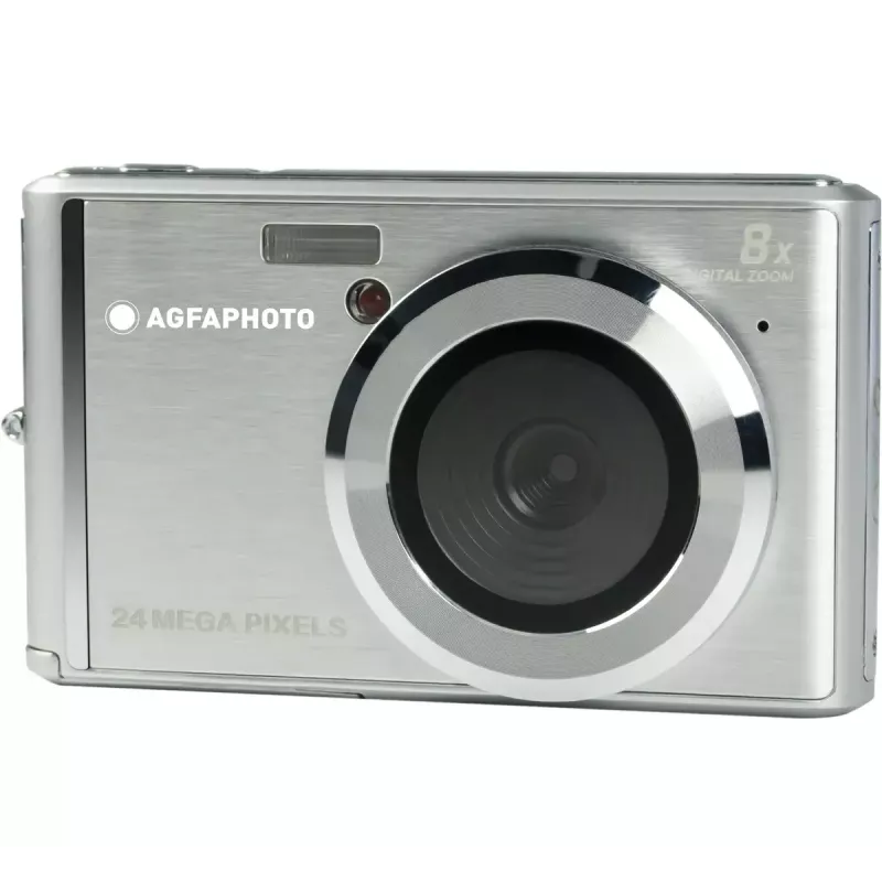 AgfaPhoto Realishot DC5500 Fotocamera digitale compatta, 24 MP CMOS, LCD da 2,4 inch, argento (DC5500 SL)