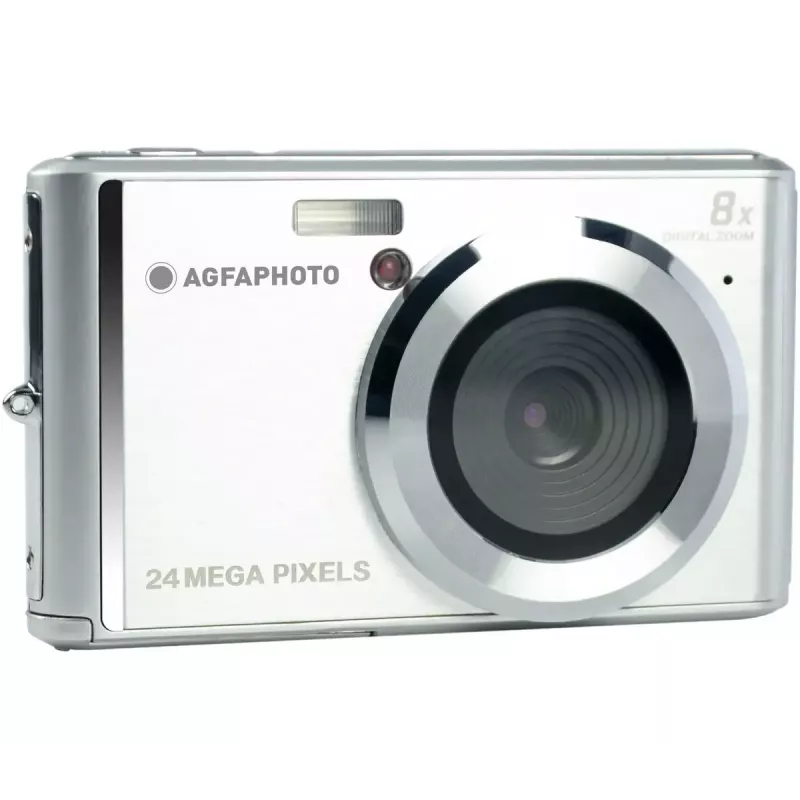 AgfaPhoto Realishot DC5500 Fotocamera digitale compatta, 24 MP CMOS, LCD da 2,4 inch, argento (DC5500 SL)