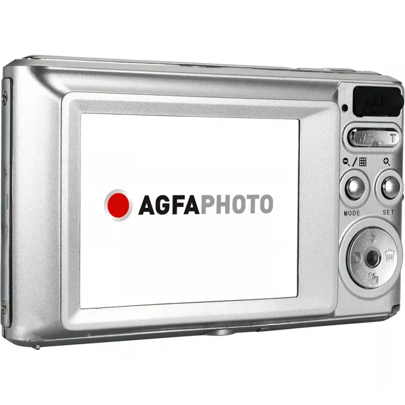 AgfaPhoto Realishot DC5500 Fotocamera digitale compatta, 24 MP CMOS, LCD da 2,4 inch, argento (DC5500 SL)