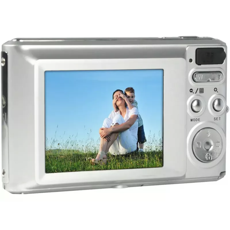 AgfaPhoto Realishot DC5500 Fotocamera digitale compatta, 24 MP CMOS, LCD da 2,4 inch, argento (DC5500 SL)