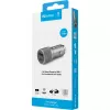 Caricabatterie da auto Sandberg 1xQC3.0+1xUSB-C 48W, auto, accendisigari, 12 V, metallizzato