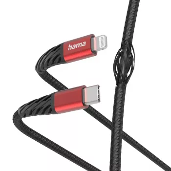 Cavo Hama Extreme Lightning a USB-C 1,5 m 3A nero rosso