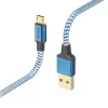 Cavo USB Hama Reflective USB 2.0 1,5 m USB A Micro-USB B blu