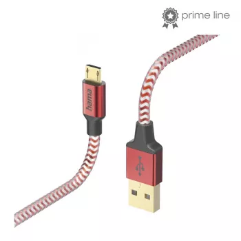 Cavo USB Hama Reflective USB 2.0 1,5 m USB A Micro-USB B rosso