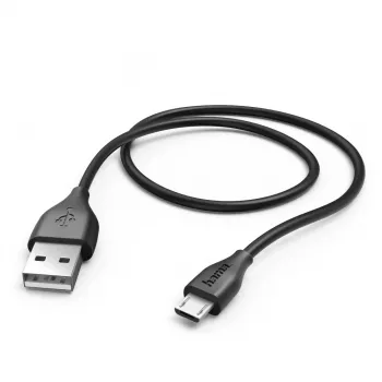 Hama 1,4 m, USB2.0-A/USB2.0 Micro-B cavo USB USB A Micro-USB B nero