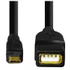 Hama 173892 cavo USB USB 2.0 0,15 m Micro-USB B USB A nero