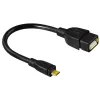 Hama 173892 cavo USB USB 2.0 0,15 m Micro-USB B USB A nero