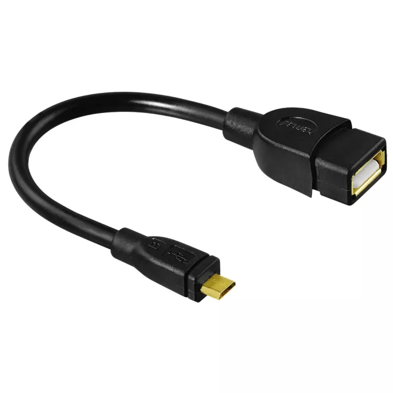 Hama 173892 cavo USB USB 2.0 0,15 m Micro-USB B USB A nero