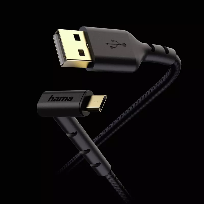 Hama Stand cavo USB USB 2.0 1,5 m USB A a Micro-USB B nero