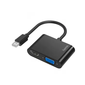 Hama 00200330 adattatore cavo video Mini DisplayPort HDMI + VGA (D-Sub) nero