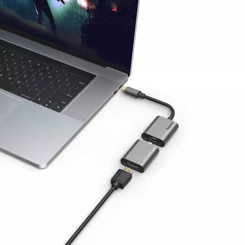 Adattatore grafico USB Hama 00200306 4096 x 2160 pixel grigio