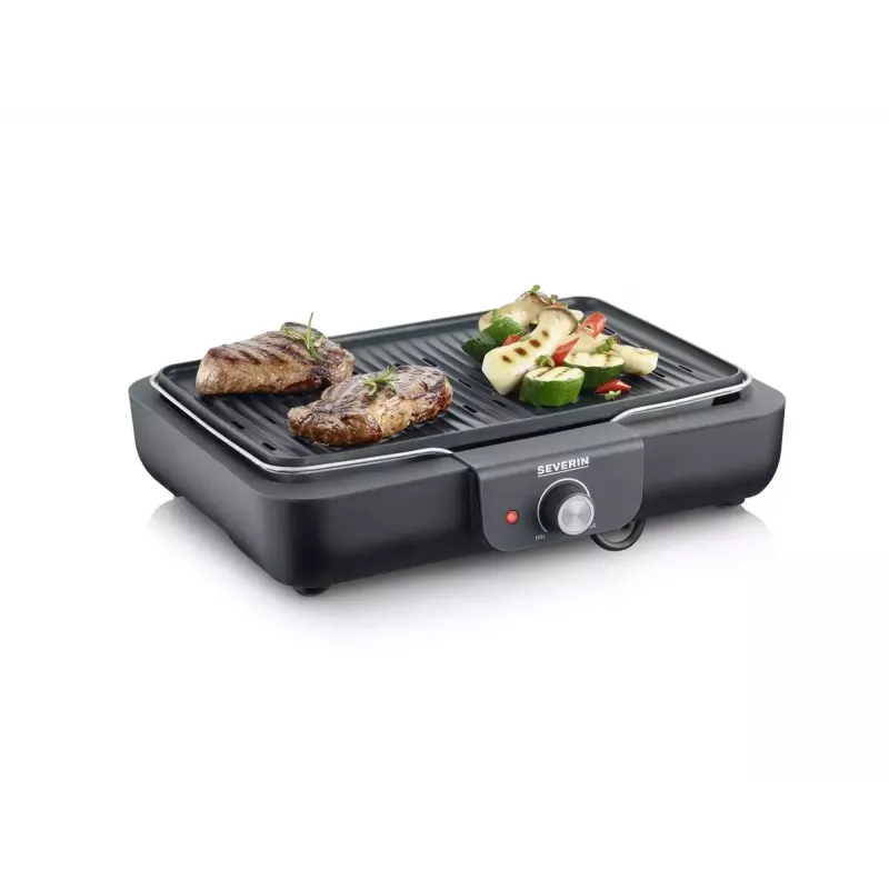 Griglia elettrica da tavolo Severin PG 8556 2300 W nero acciaio inox