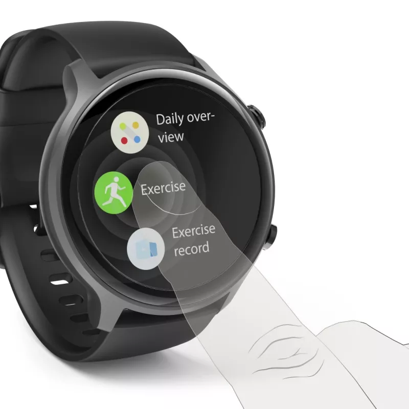 Hama Fit Watch 6910 smartwatch, 1,32" AMOLED 466 x 466, GPS, Bluetooth, IP68, nero/grigio scuro
