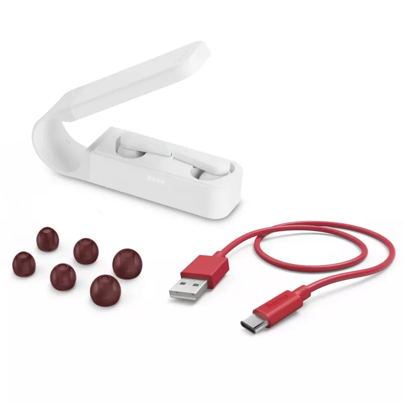 Cuffie Hama Spirit Pocket True Wireless Stereo (TWS) in-ear chiamate/musica Bluetooth bianco