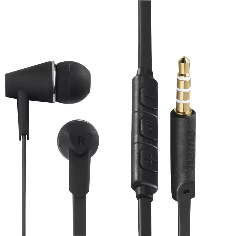 Cuffie Hama Joy con filo in-ear chiamate/musica nero