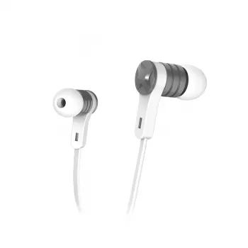 Cuffie Hama Intense con filo in-ear chiamate/musica argento, bianco