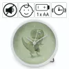 Sveglia meccanica Hama Happy Dino verde, bianco