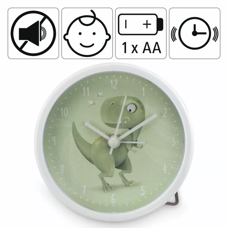 Sveglia meccanica Hama Happy Dino verde, bianco