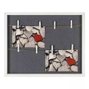 Portafoto multiplo HAMA Cavo — MDF, bianco, 365×295 mm