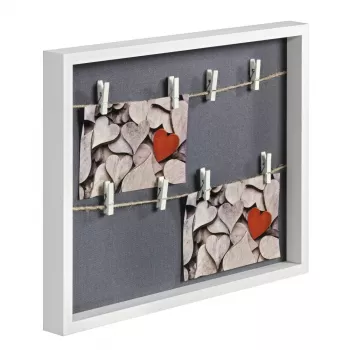 Portafoto multiplo HAMA Cavo — MDF, bianco, 365×295 mm