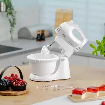 Frullatore a mano ZELMER ZHM2459S — 300 W, 5 velocità, accessori in acciaio inox