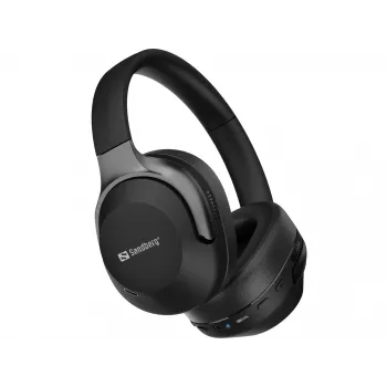 Cuffie wireless da viaggio Sandberg ANC+ENC, wireless, chiamate/musica, 228 g, cuffie, nero
