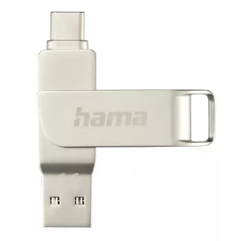 Hama C-Rotate Pro chiavetta USB 128 GB USB Type-A / USB Type-C 3.2 Gen 1 (3.1 Gen 1) argento