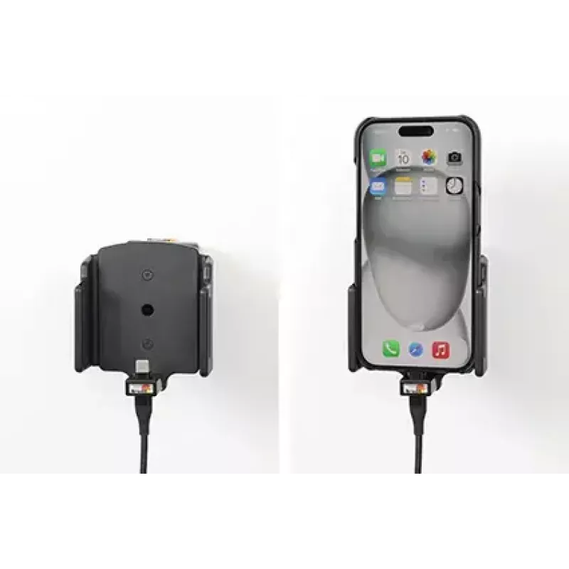 Supporto attivo per cellulare/smartphone Brodit 727370, nero — uso in auto e interni