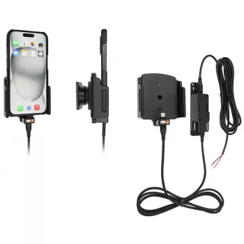 Supporto attivo per cellulare/smartphone Brodit 727370, nero — uso in auto e interni