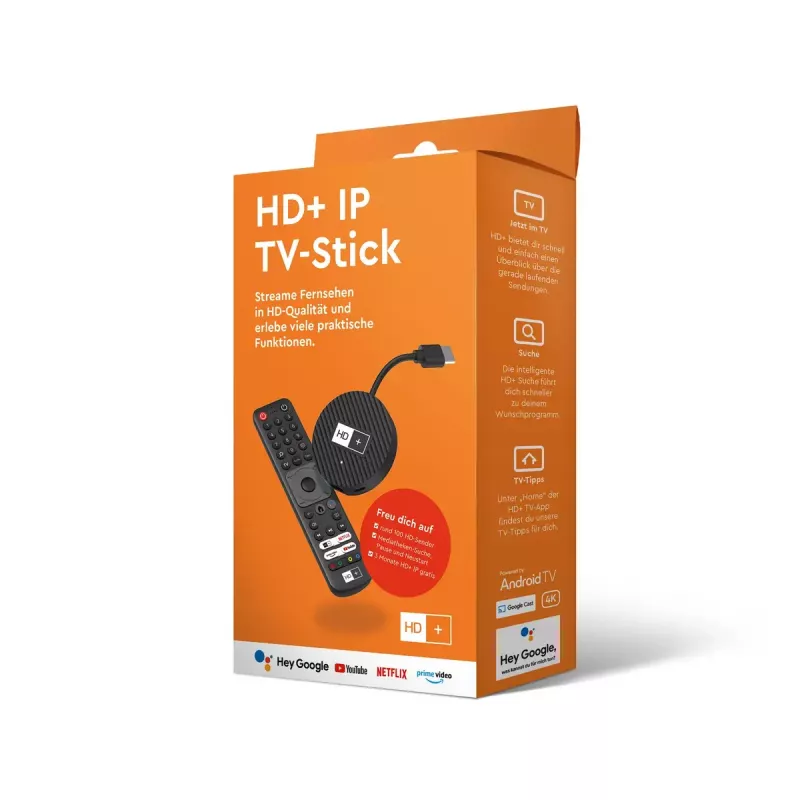 HD+ Smart TV Dongle HDMI 4K Ultra HD Android nero 32GB