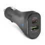 Caricabatterie da auto SBS Mobile TECRPD25W — accendisigari, 12–24 V, 1×USB-A, 1×USB-C, ricarica rapida, nero