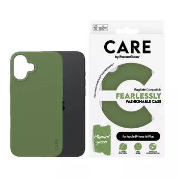 PanzerGlass CARE™ by ® Case verde con MagSafe iPhone 16 Plus, cover, Apple, Apple - iPhone 16 Plus, verde