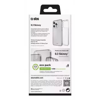 Custodia per cellulare SBS TESKINIP1661PT per iPhone 16 Pro 16 cm trasparente