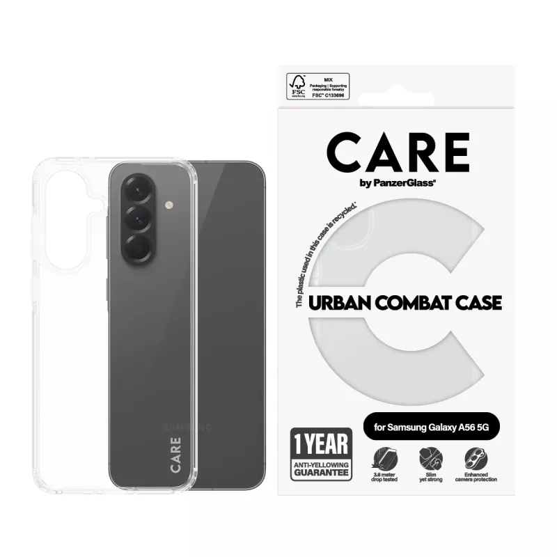 PanzerGlass CARE™ by ® Urban Combat cover trasparente Samsung Galaxy A56 5G