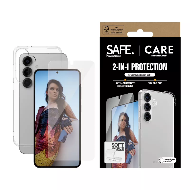 PanzerGlass CARE by Fashion bundle 2-in-1 Samsung Galaxy S25+