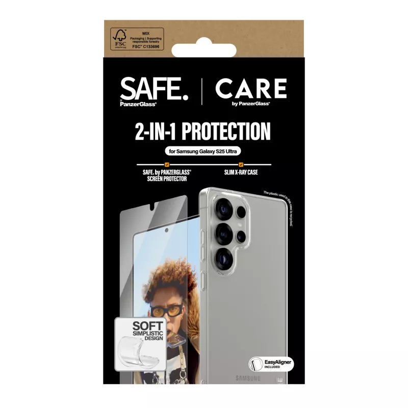 PanzerGlass CARE by Fashion bundle 2-in-1 Samsung Galaxy S25 Ultra