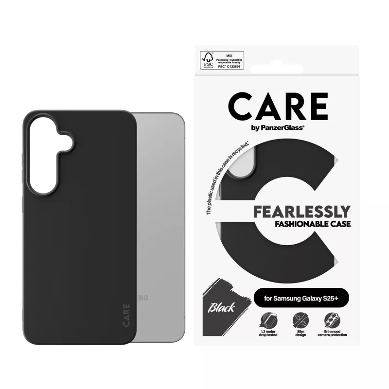 PanzerGlass CARE™ von ® cover nero Samsung Galaxy S25+