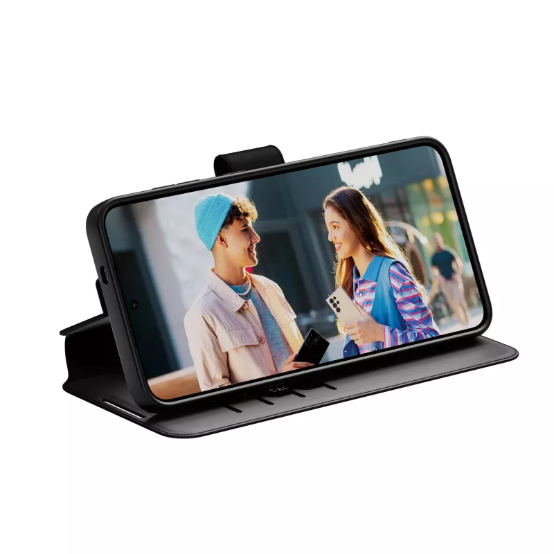 PanzerGlass CARE Feature custodia a libro con supporto per Samsung Galaxy S25+, nero