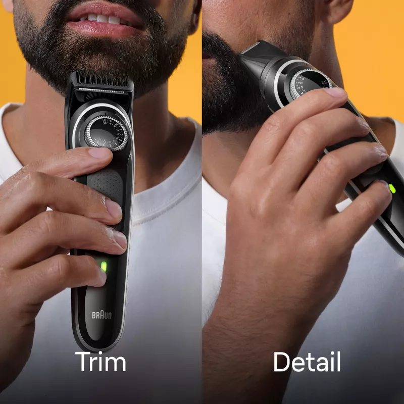 Rifinitore barba Braun BeardTrimmer 3 BT3440, lavabile, batteria, nero