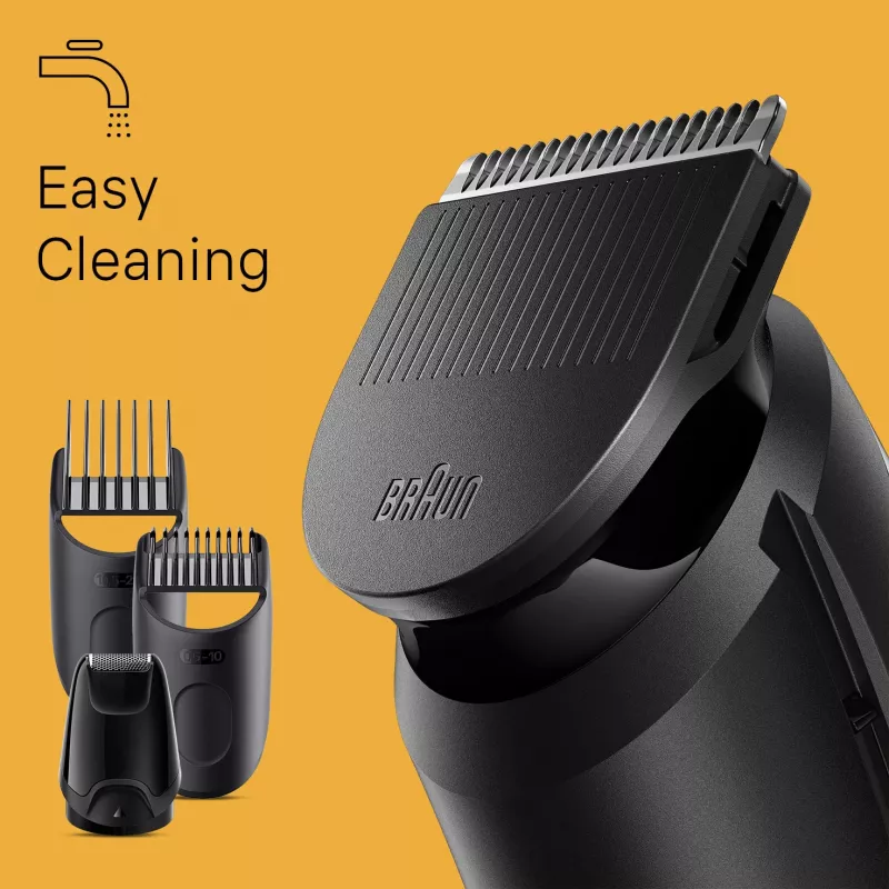 Rifinitore barba Braun BeardTrimmer 3 BT3440, lavabile, batteria, nero