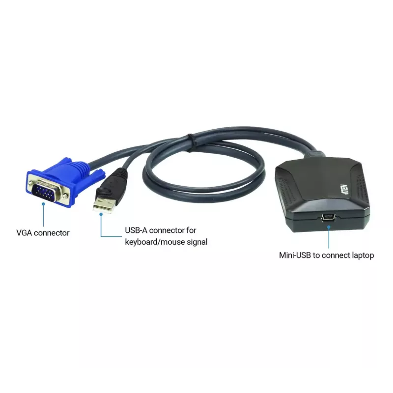 Adattatore console KVM USB per laptop ATEN CV211 Crash Cart