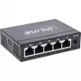 Switch di rete Gigabit InLine 5 porte, 1 Gb/s, desktop, case in metallo, senza ventola